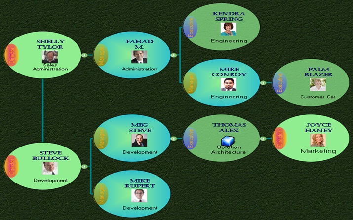 Sample - Left-To-Right Organization Chart